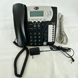 AT&T 992 2-Line Corded Speakerphone Caller ID Office Desk Phone Landline Works